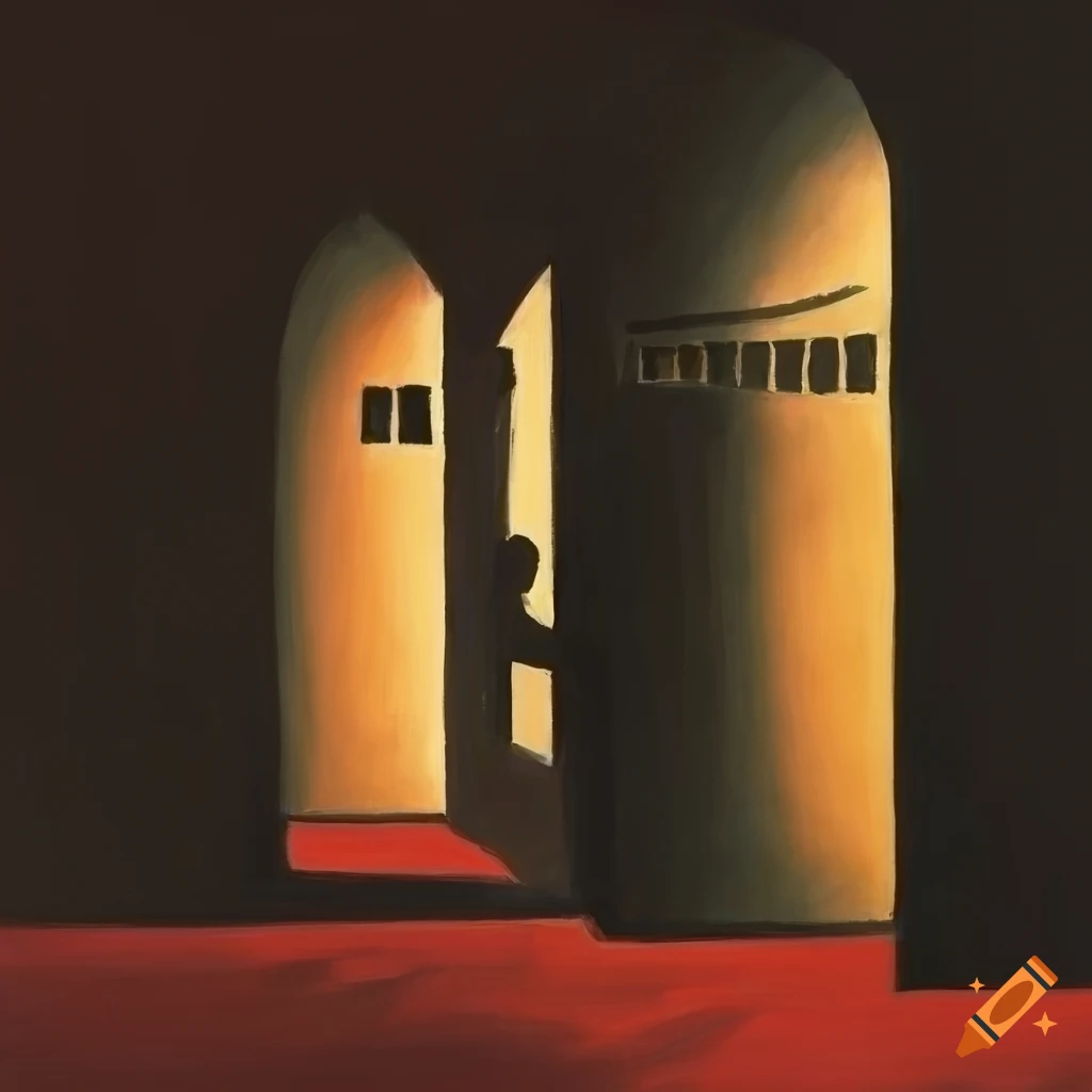 townscape in the style of Felix Vallotton