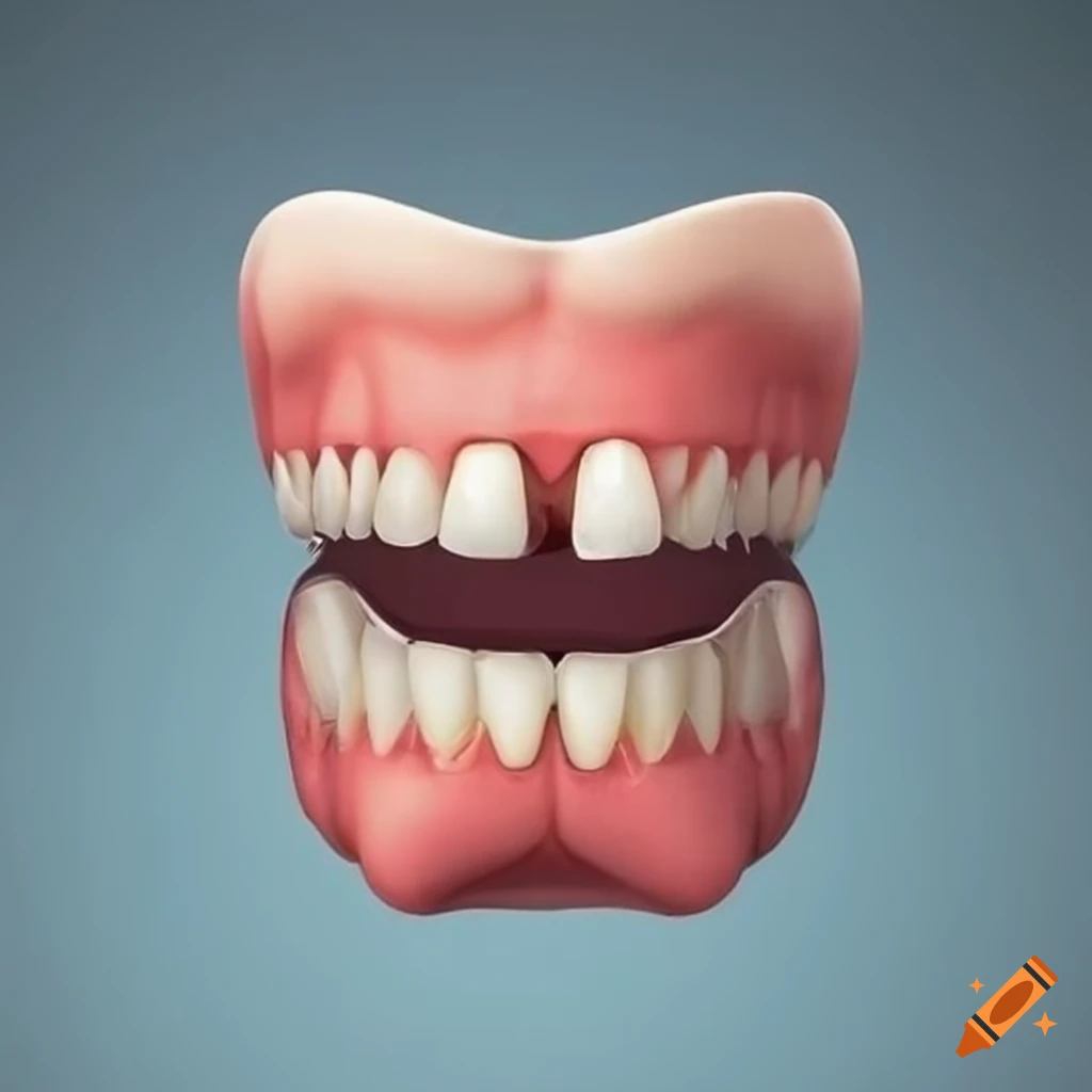 smile with a slight gap between teeth