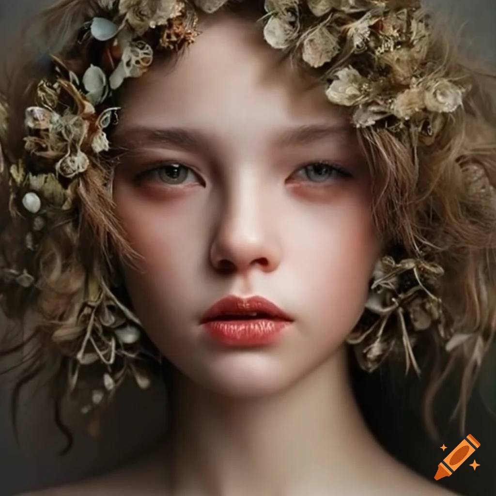 intricate detailed drawing of a girl