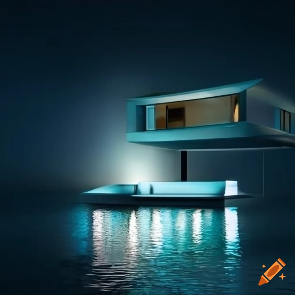 image of a futuristic modern house