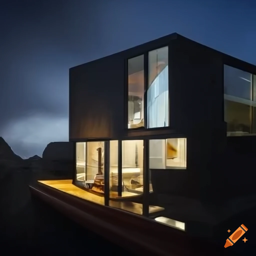 image of a futuristic modern house