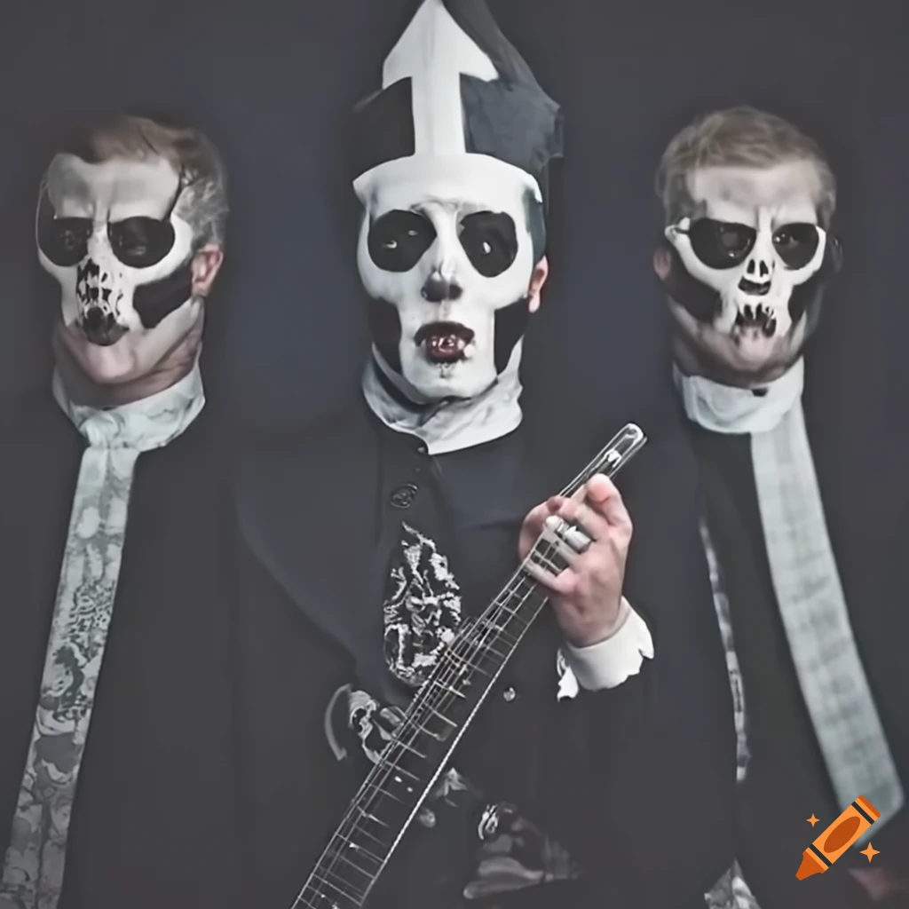 image of a Ghost band performing