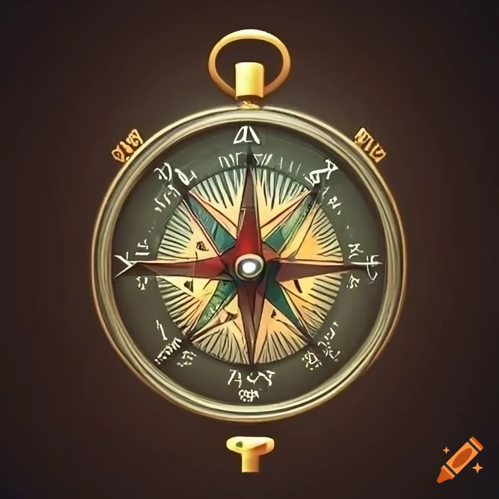 compass with elements of bazi