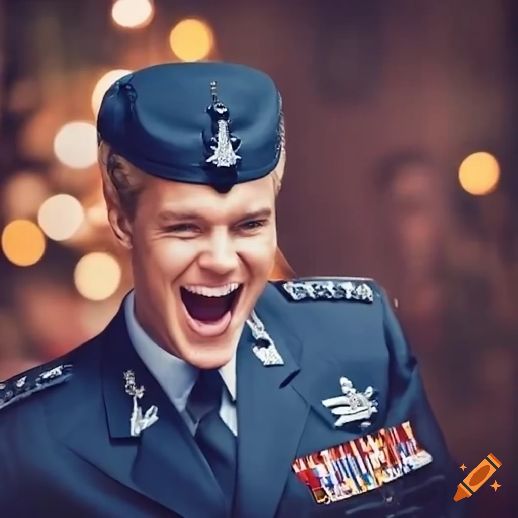 oktoberfest celebration with air force commander