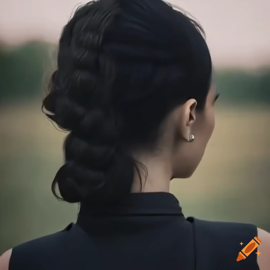 close-up of Sasha Calle as Selphie in horse riding attire