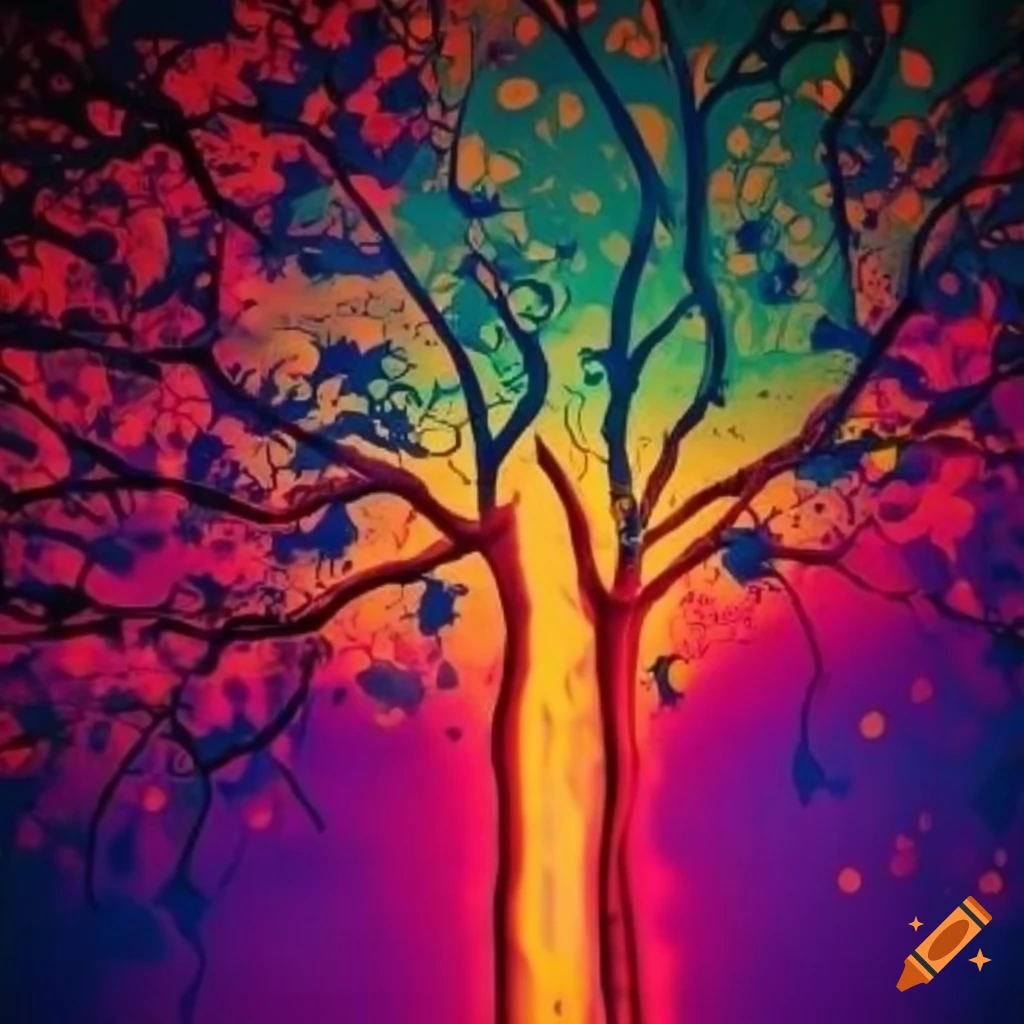 vibrant and joyful abstract artwork