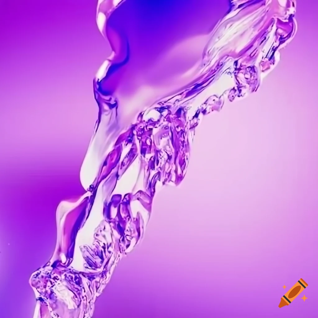 melting crystal texture with sparkling effect