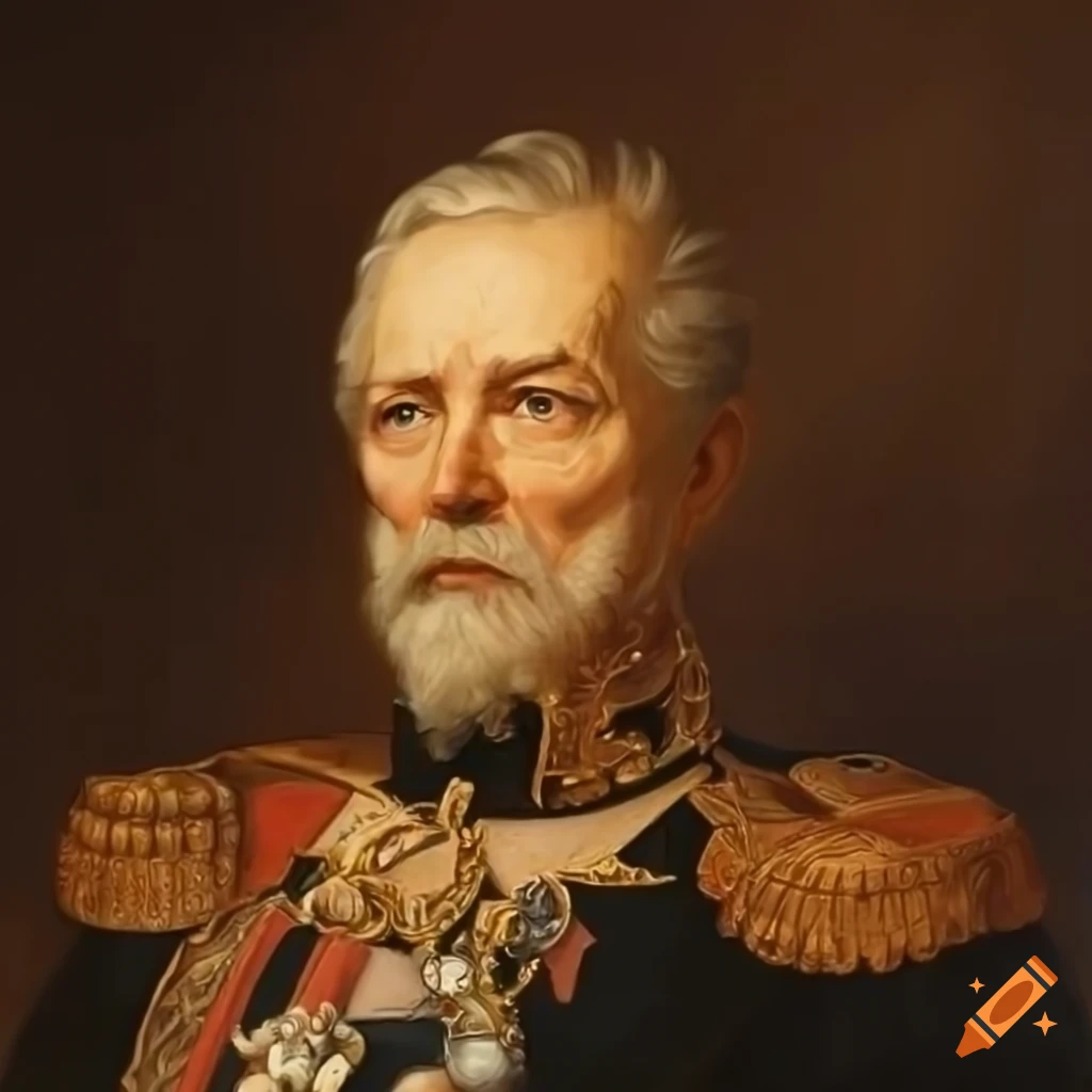 portrait of Baron Artur Wingsol in an elegant room