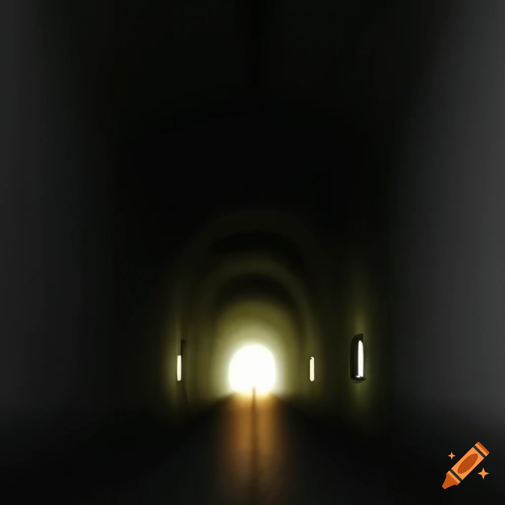 a light at the end of a tunnel