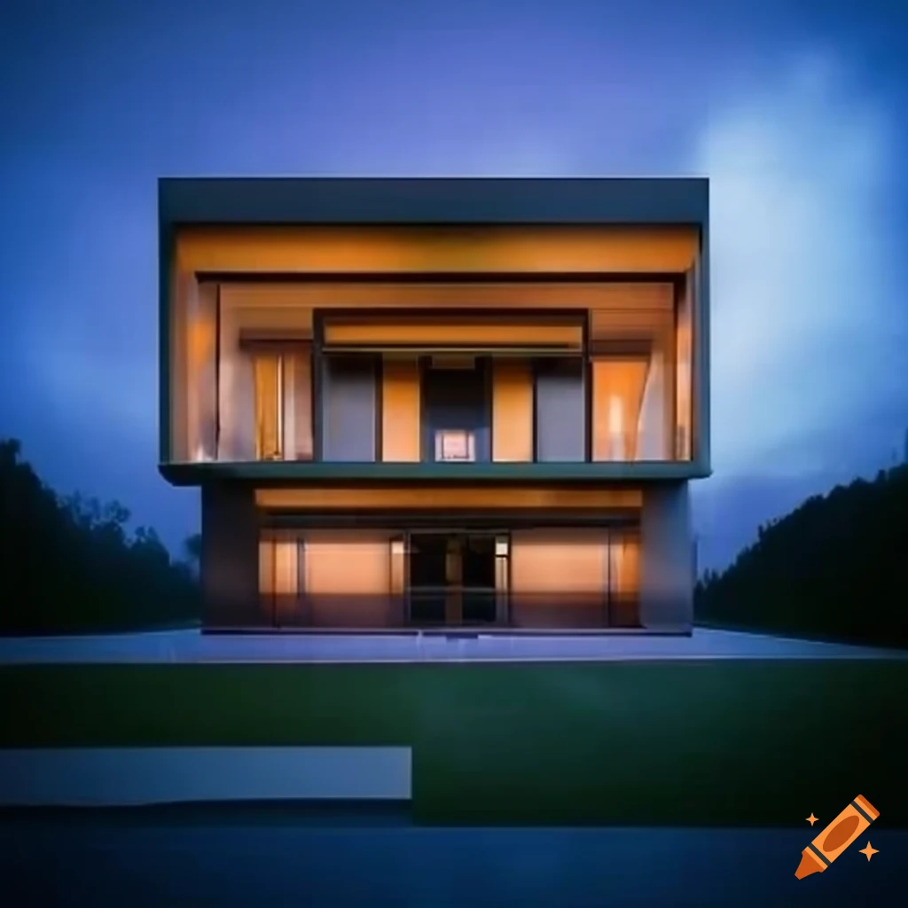 image of a futuristic modern house
