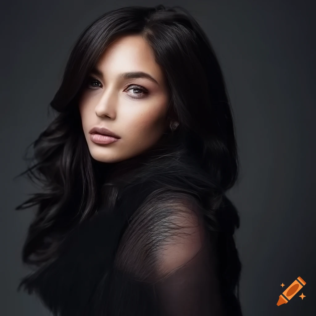 exquisite fashion magazine cover featuring a stunning young woman