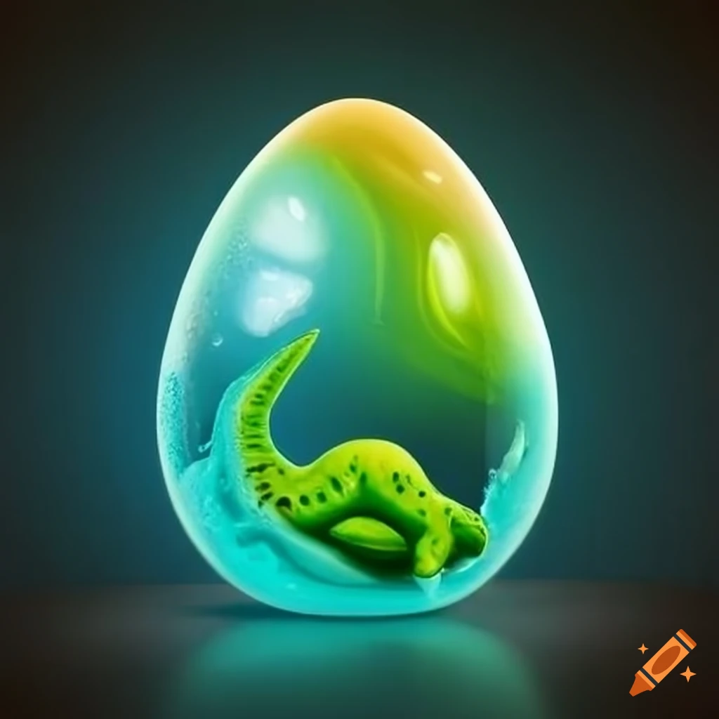 dinosaur-themed slime logo