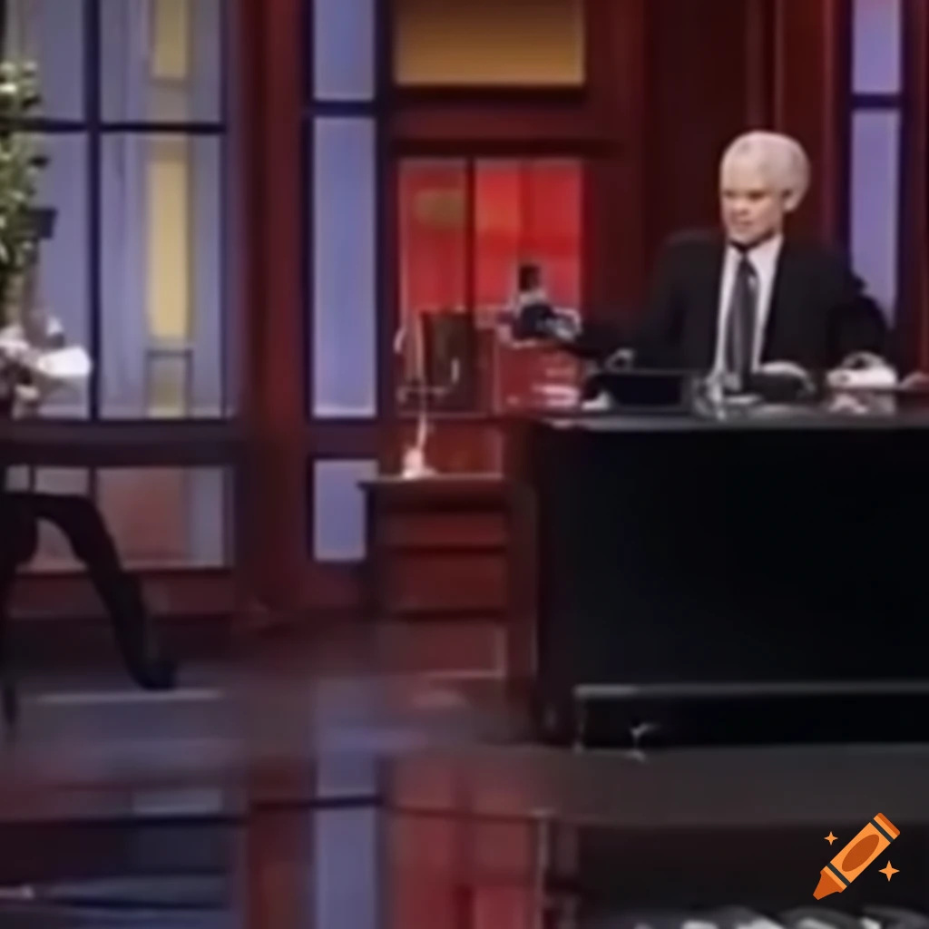 CCTV footage being interviewed on the Late Show