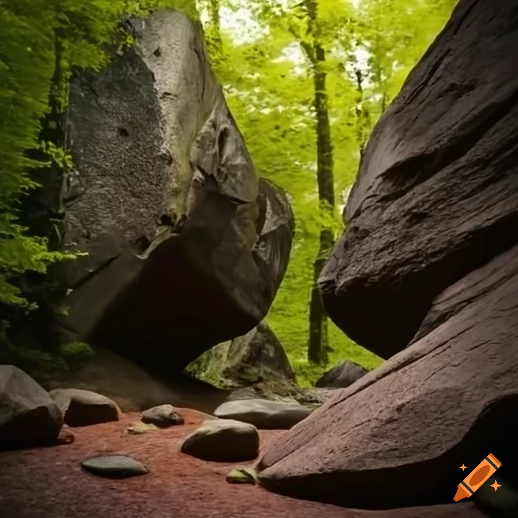 bouldering in nature