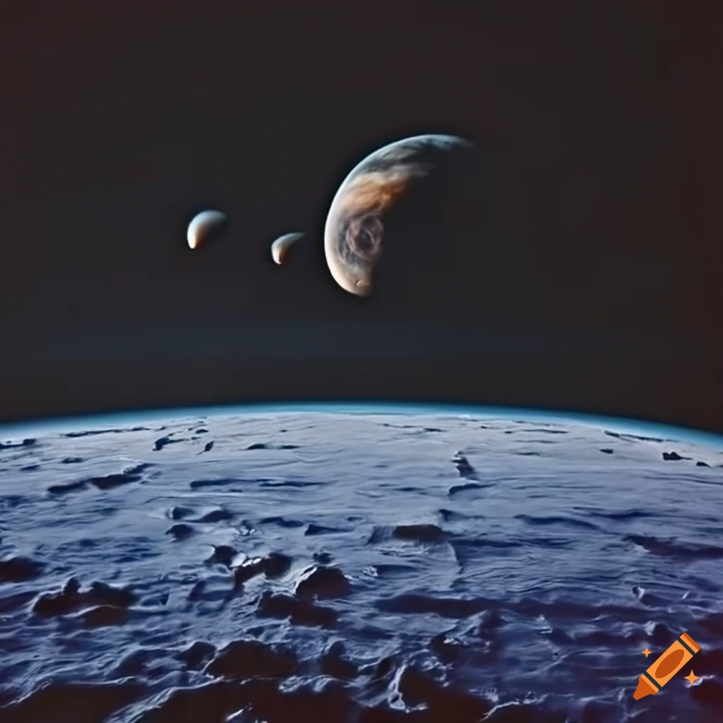 stunning image of a sci-fi planet with bricks and continents