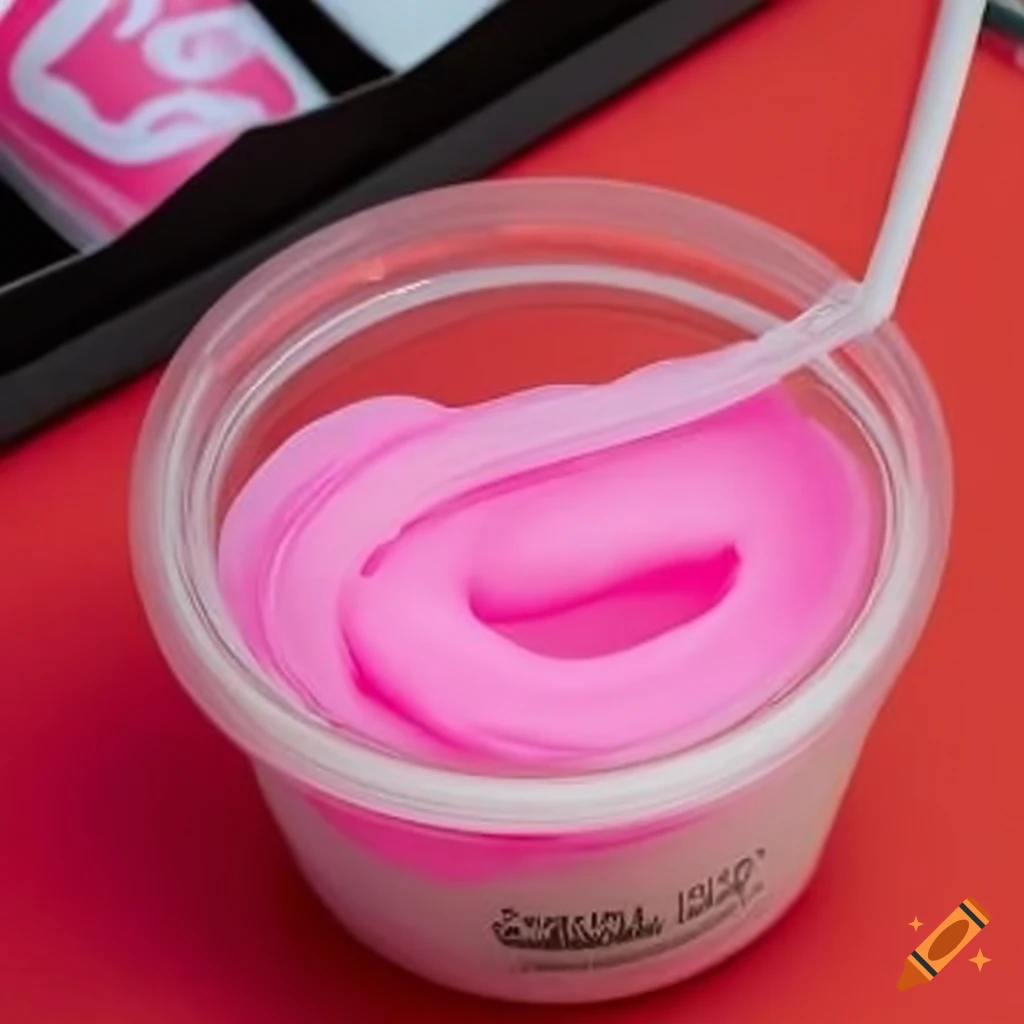 bingsu slime in a container