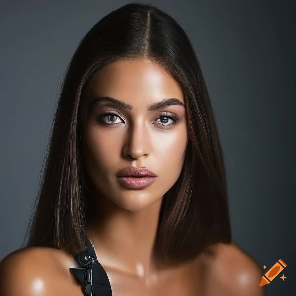 close-up portrait of a stunning young woman for a fashion magazine cover