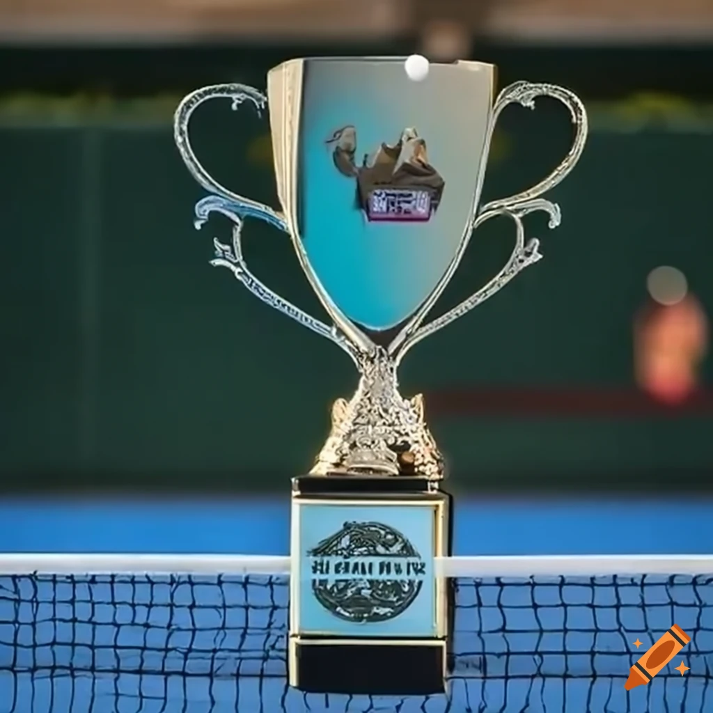 1st place pickleball trophy for Kamran Kurani