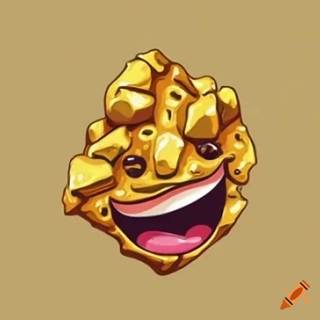 smiling gold nugget