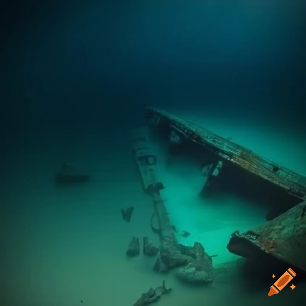 image of a shipwreck in dark lighting