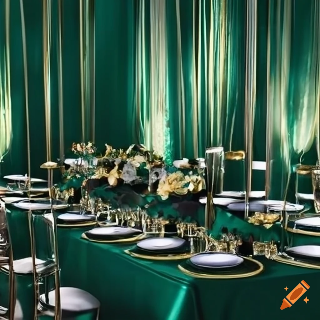 elegant white and gold gala dinner