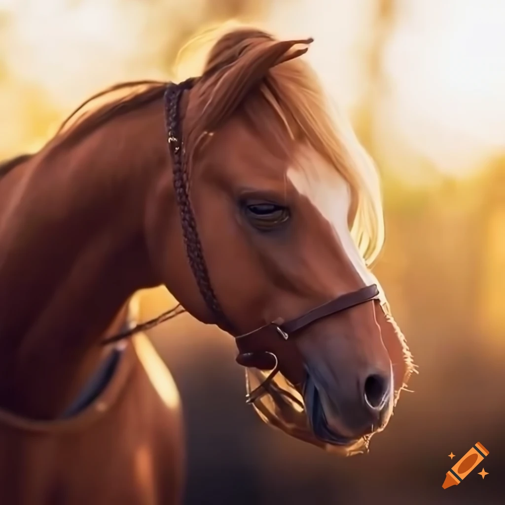 close-up of Sasha Calle as Selphie in horse riding clothes