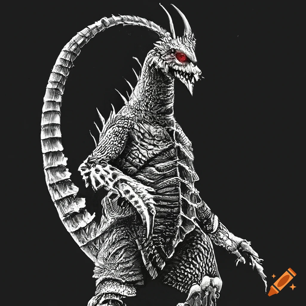 detailed illustration of monsters in a labyrinth