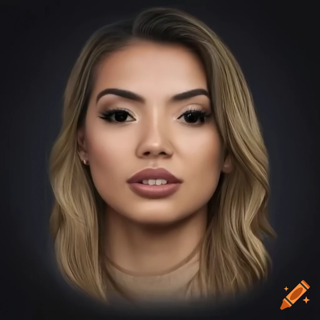realistic portrait of a woman transformed into Funko Pop style