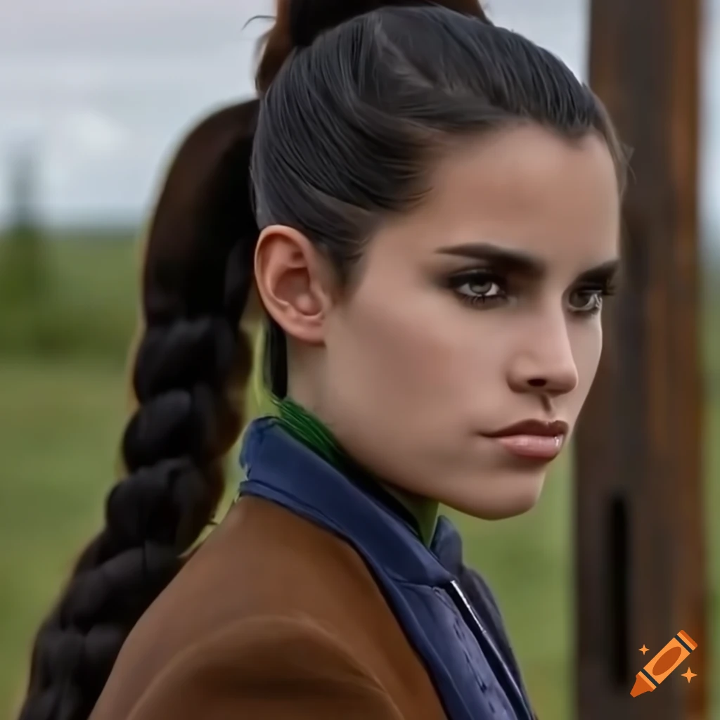 close-up portrait of Sasha Calle as Selphie