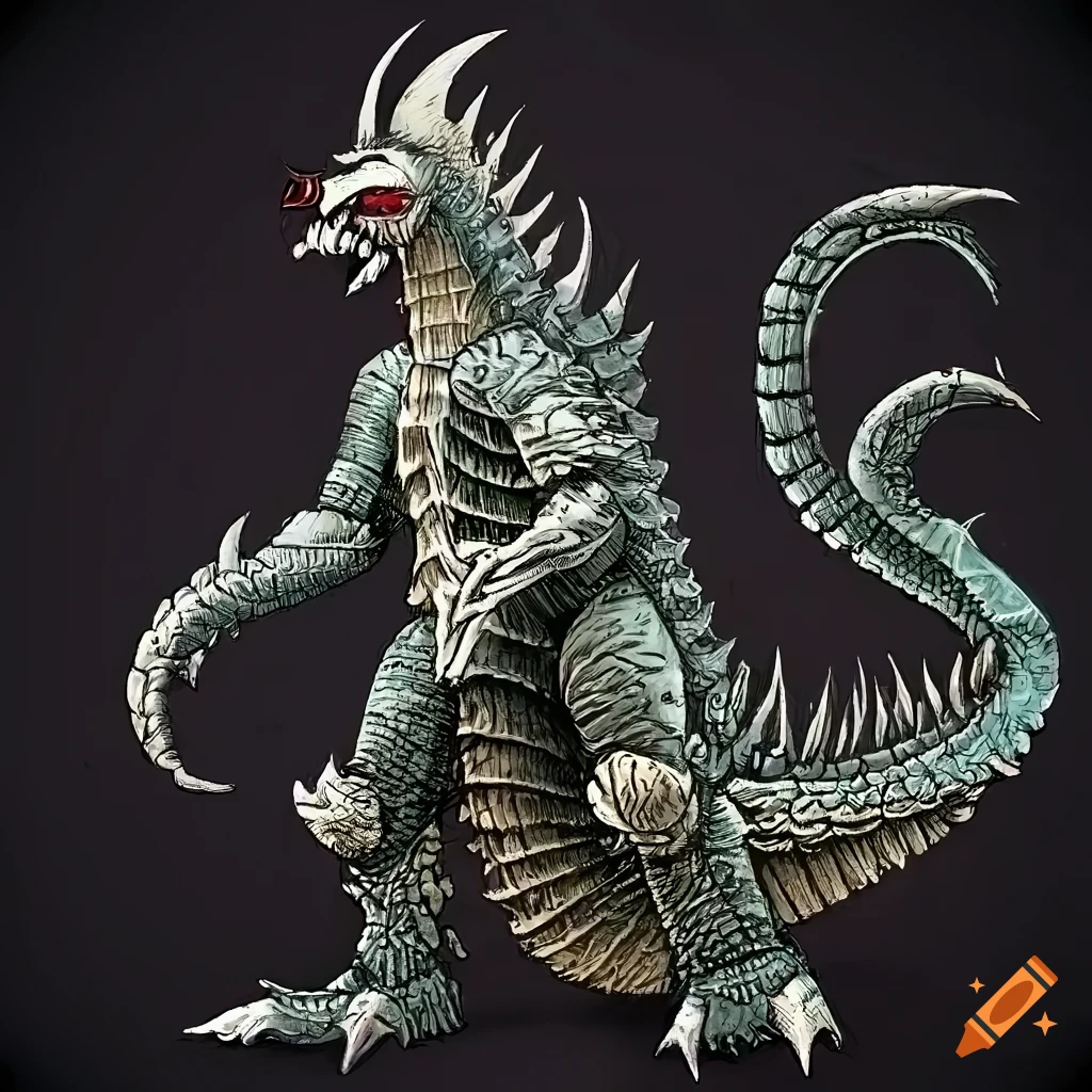 detailed illustration of monsters in a labyrinth