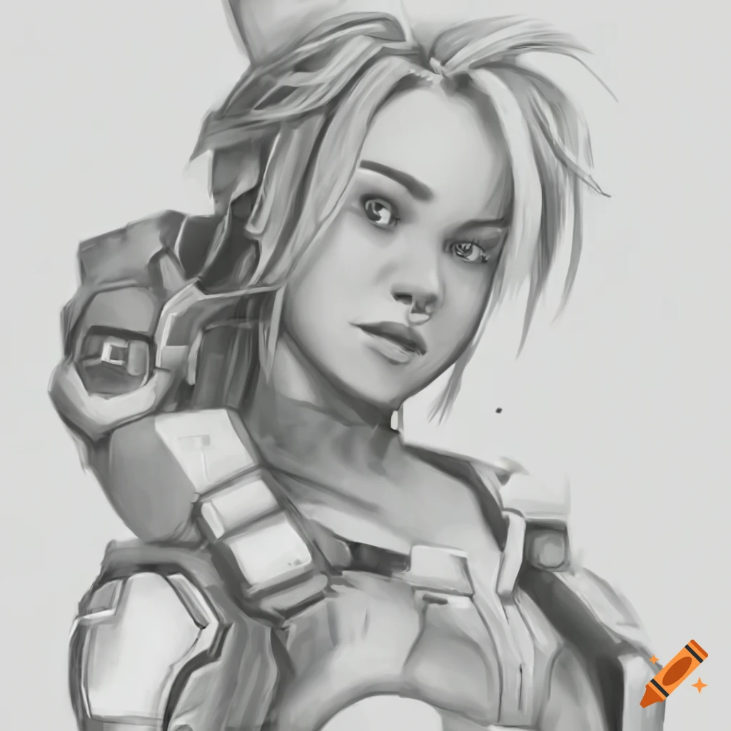 character design of F A from Overwatch 2