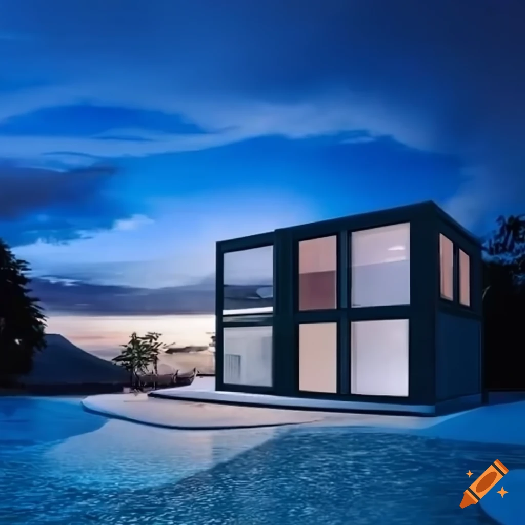 image of a futuristic modern house