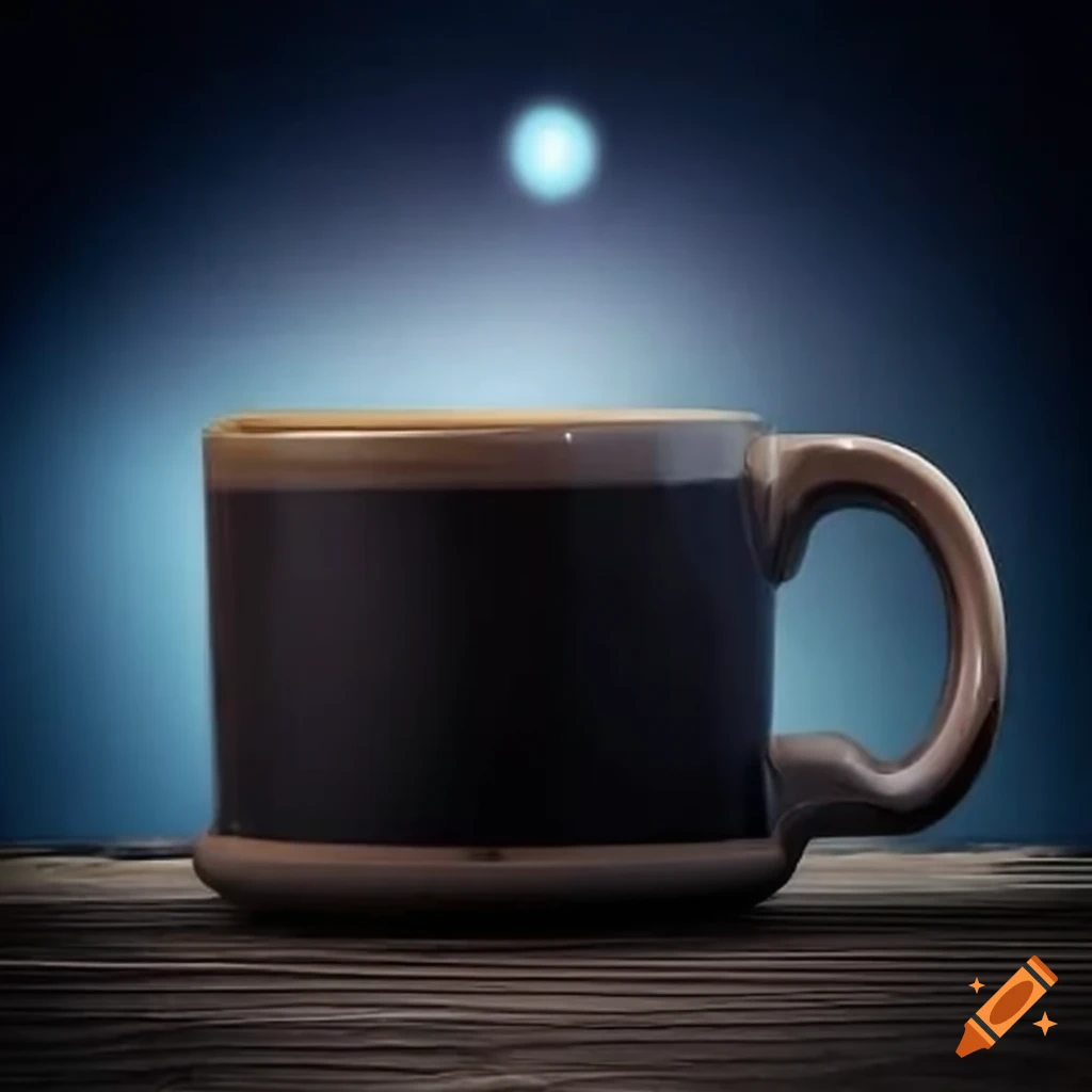 Sherlock Holmes inspired coffee mug on a wooden table