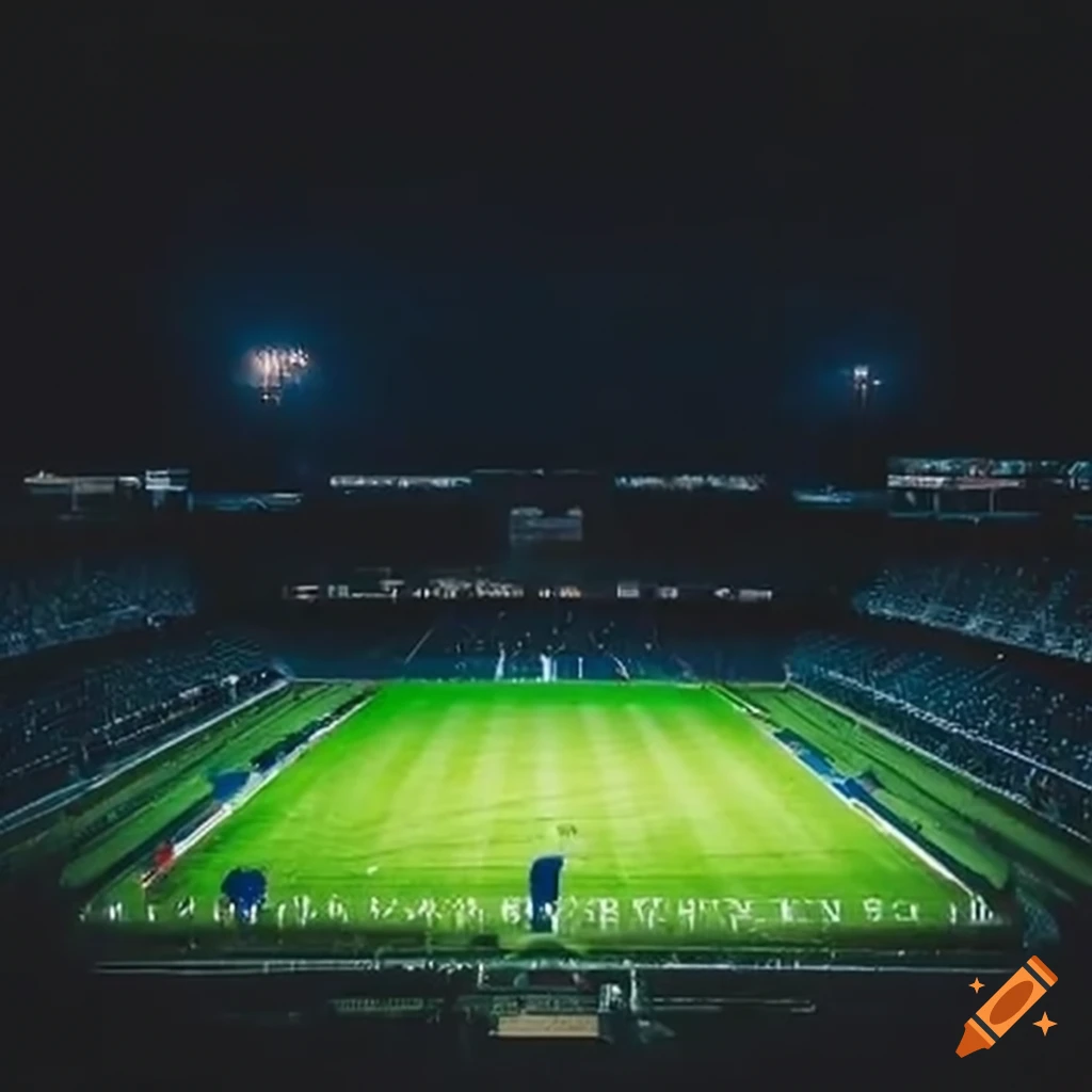 empty soccer field ready for game