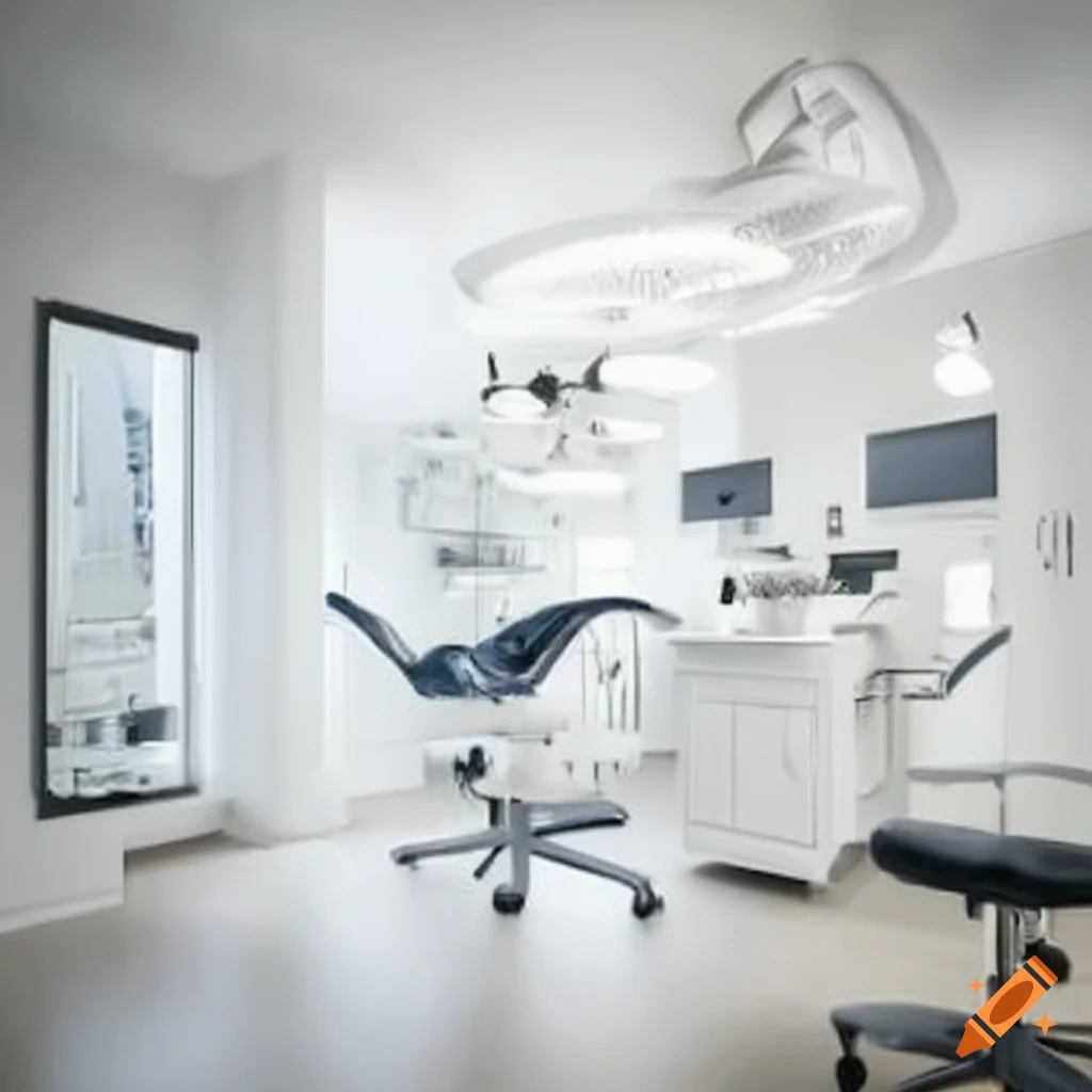 white dental clinic interior