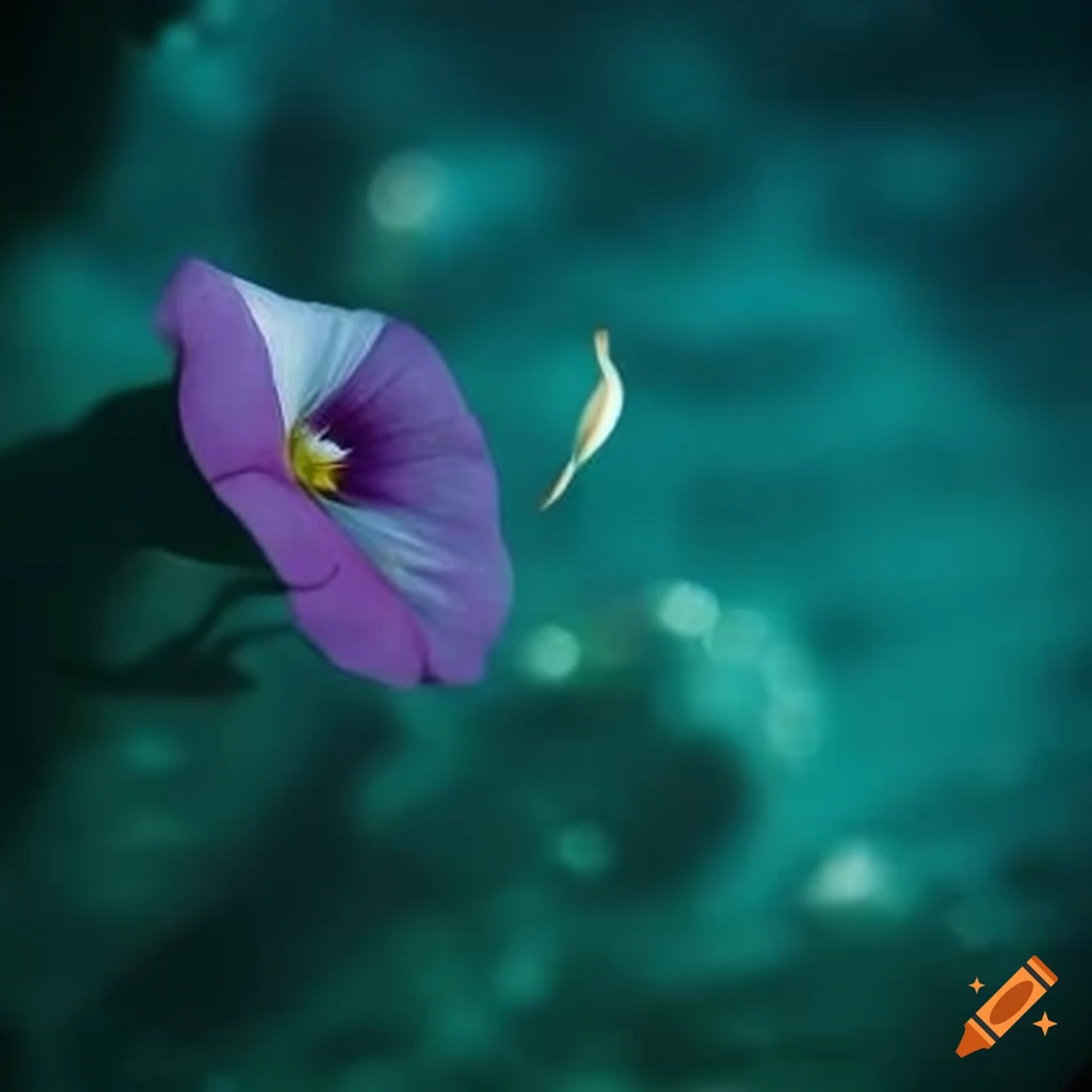 water convolvulus submerged by a wave