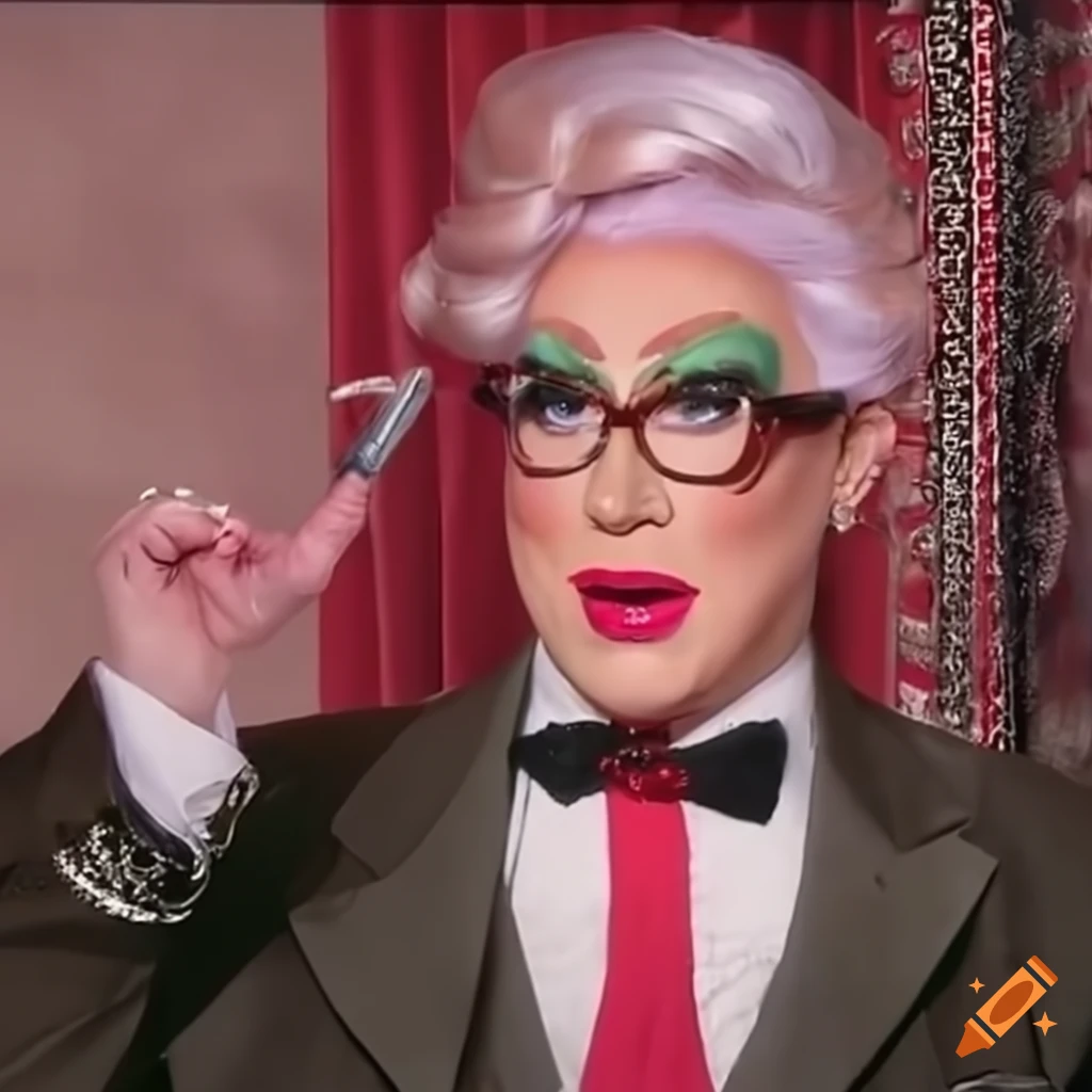 drag queen dressed as Colonel Sanders