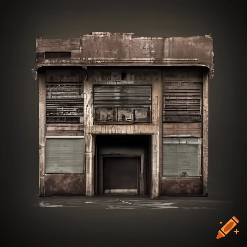 gritty urban facade in New York style