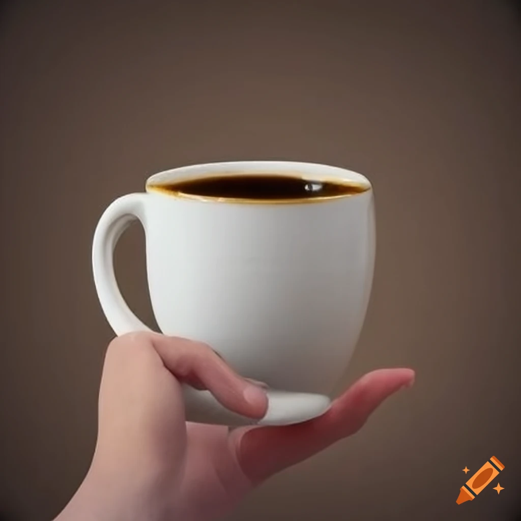 hand holding a coffee mug