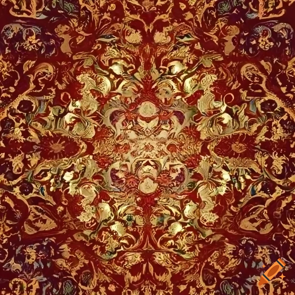 oriental floral pattern