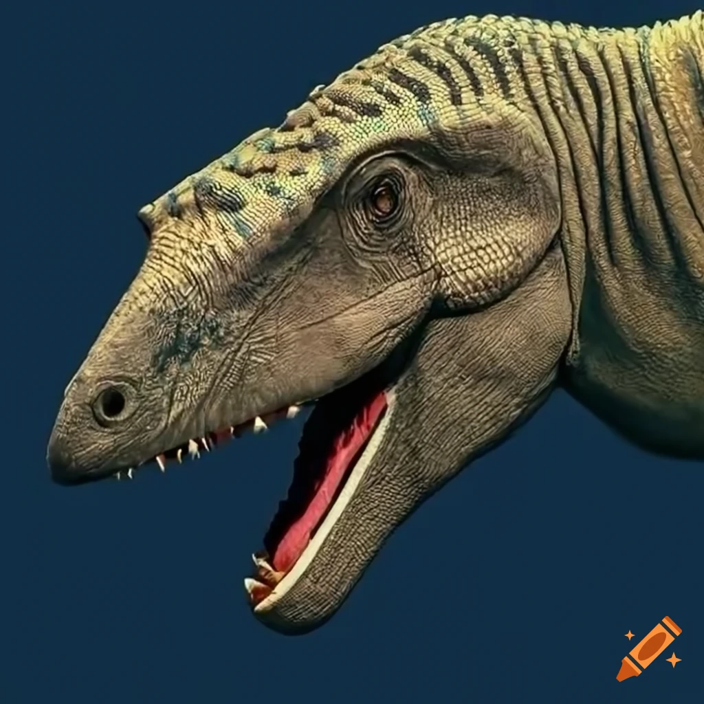 artist's rendition of an Iguanodon with elephant-like skin