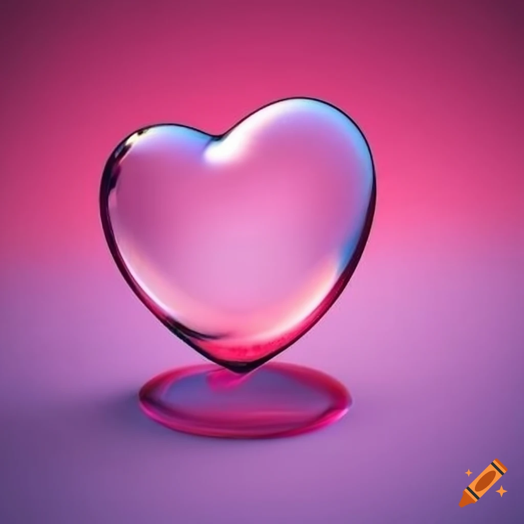 heart-shaped bubble floating in the air