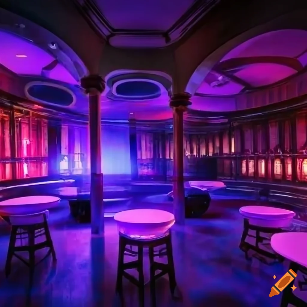 interior of a vibrant nightclub
