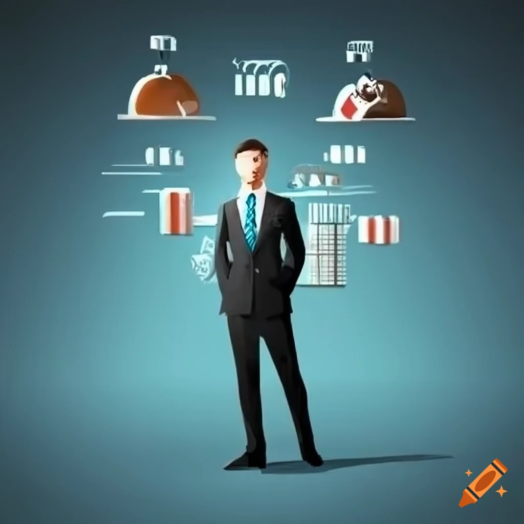 businessman analyzing statistics