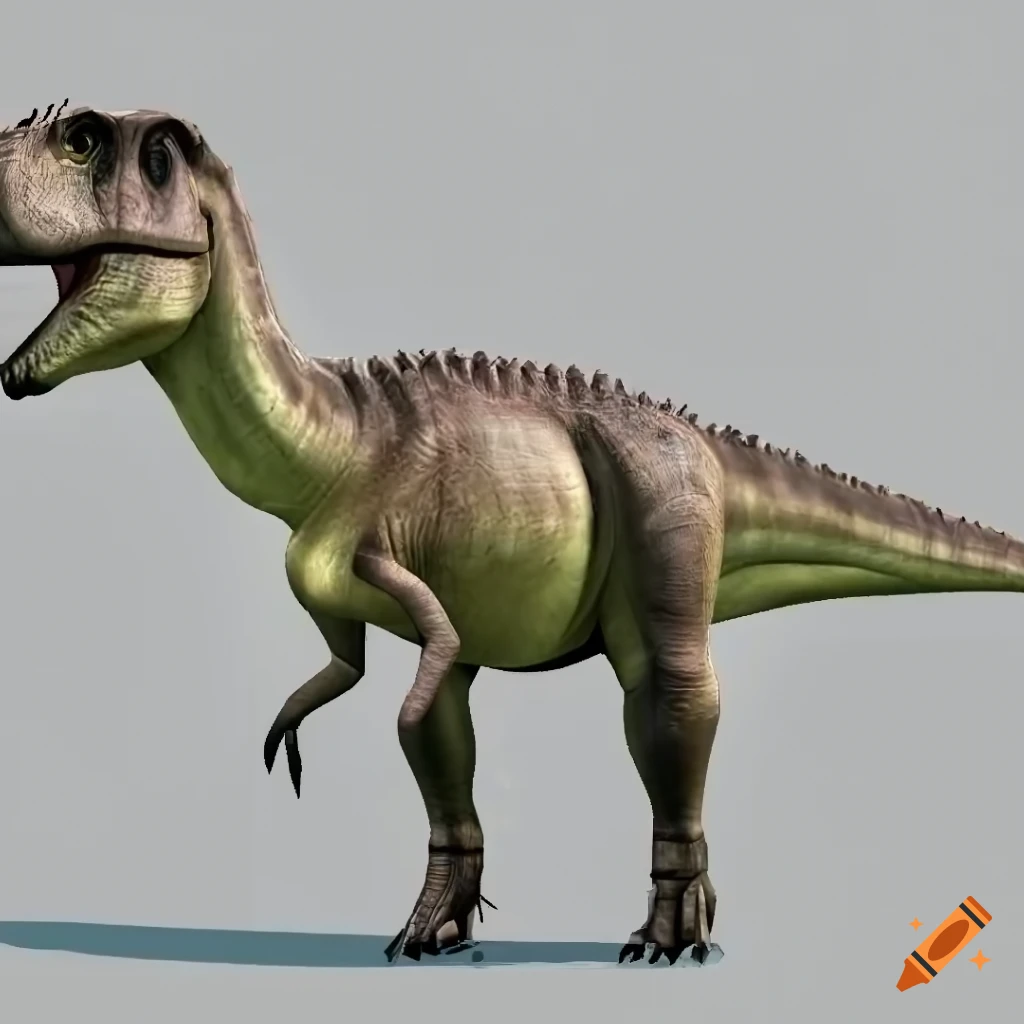 scientifically accurate Hadrosaurus dinosaur in morning light