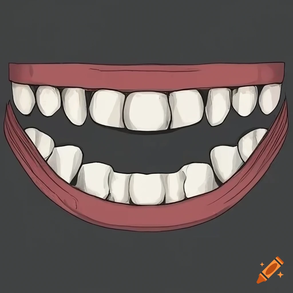 dental diagram illustrating teeth structure