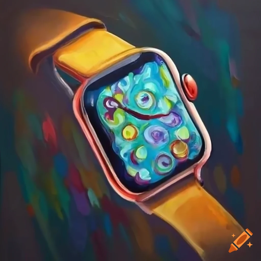 drawing of an Apple Watch gift card