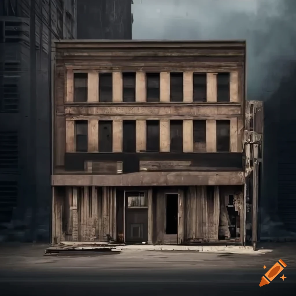 gritty urban facade in a new york style