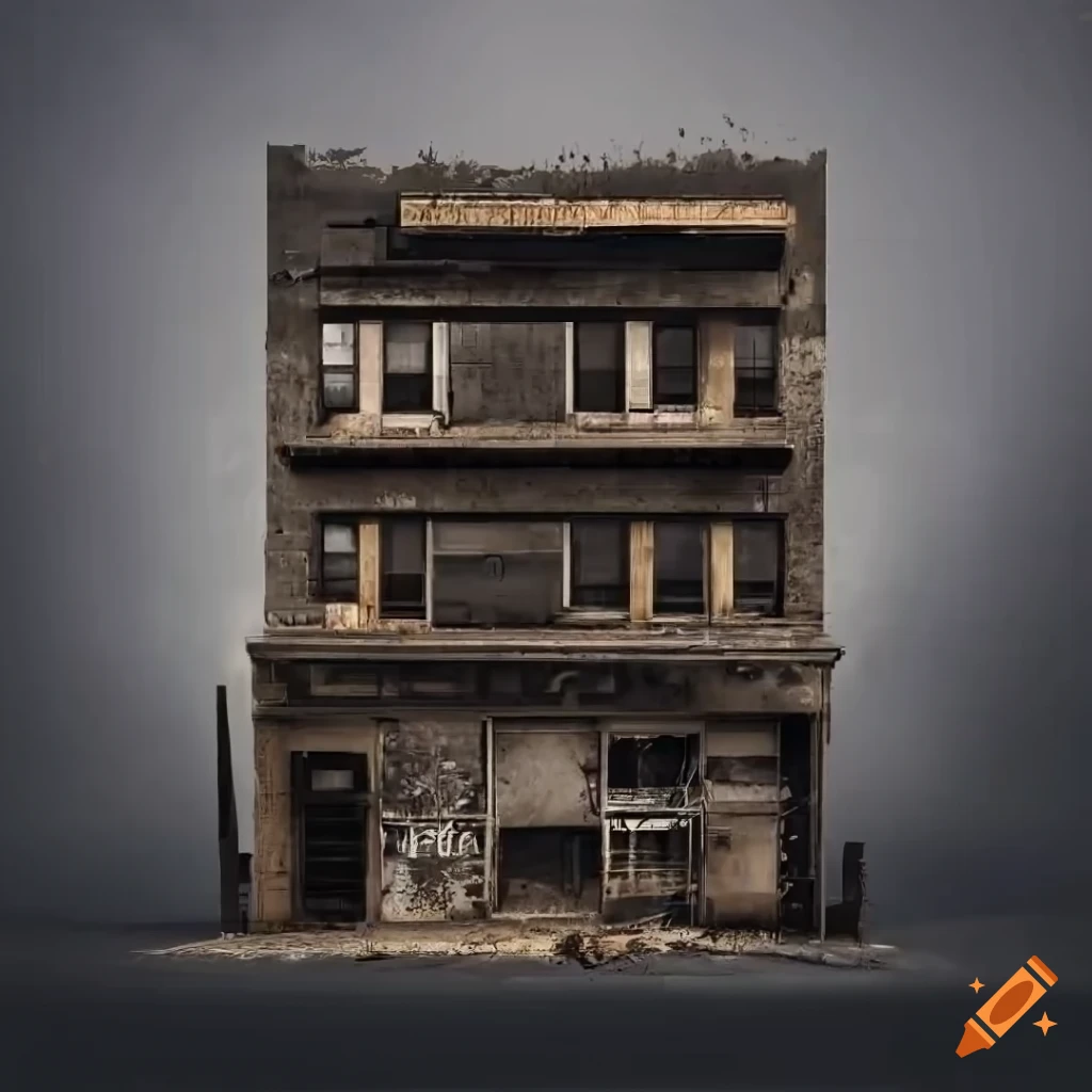 gritty urban facade in a new york style