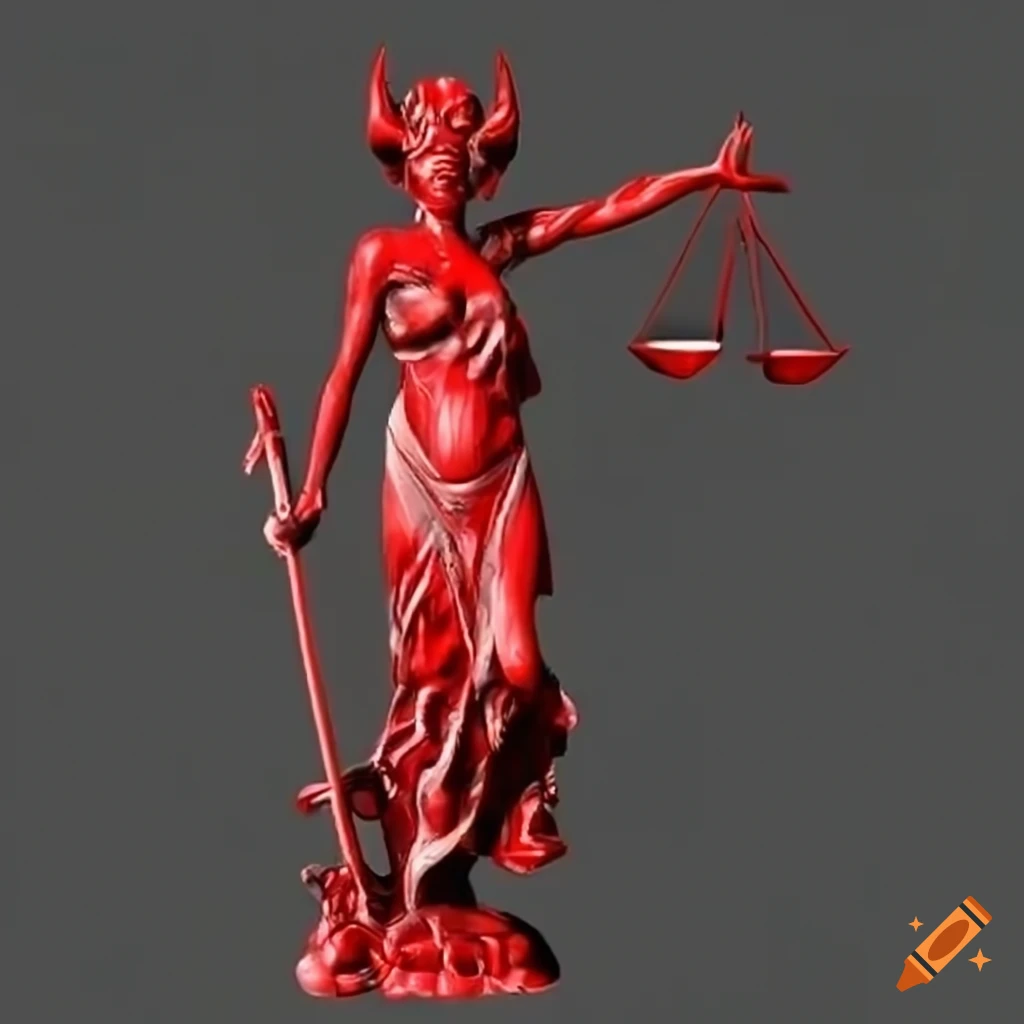 3D render of the law and the devil